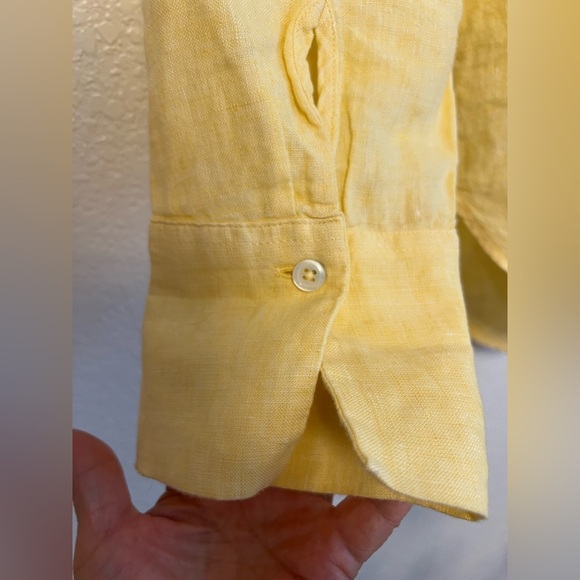 Talbots Linen Button Down - Picture 3 of 5